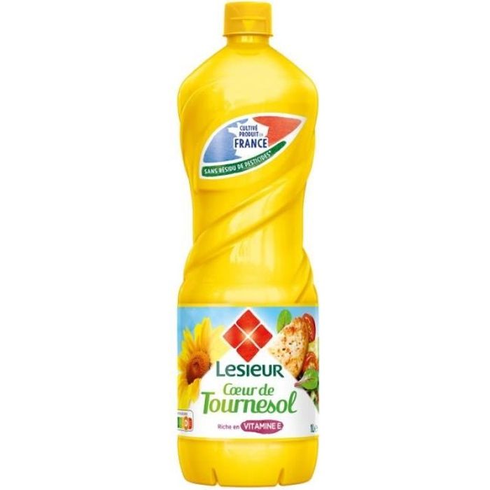 LESIEUR - Coeur De Tournesol 1L - Lot De 4