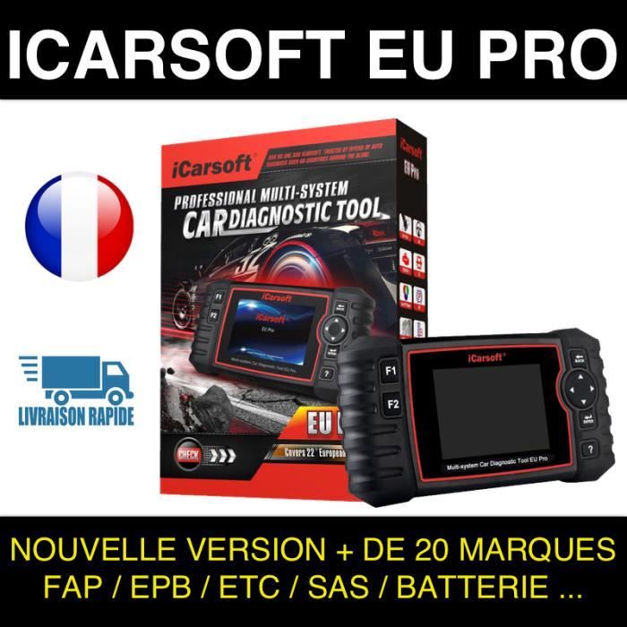 VALISE DIAGNOSTIC AUTO MULTIMARQUE OBD2 100% FRANCAIS ICARSOFT EU PRO