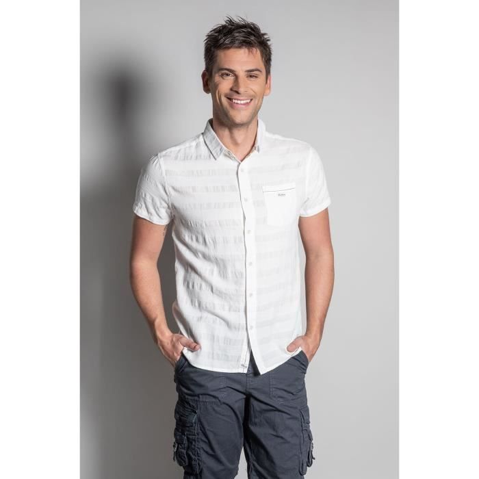 DEELUXE Chemise à rayures ton sur ton CASEDO Natural
