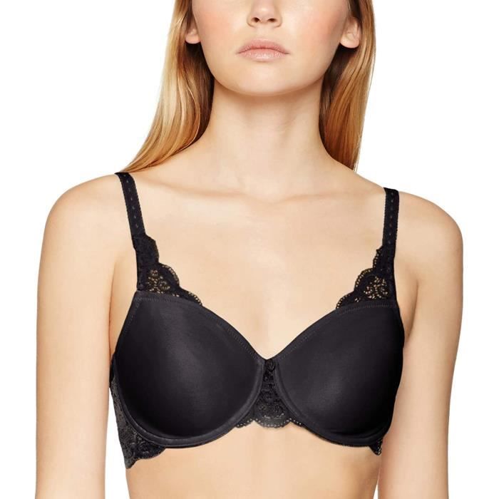 Triumph Femmes Amourette 300 W01 Minimiseur Soutien-Gorge, Noir, 36C (Manufacturer Taille:80C)