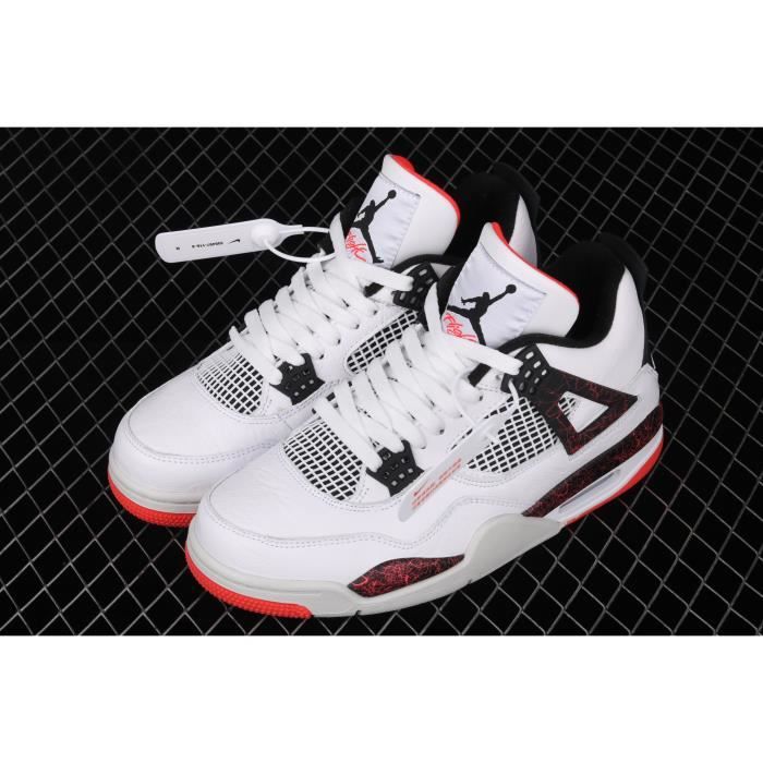 Air Jordan IV Hot Lava AJ4 Joe 4 Hot Lava Marbled Retro Baskets Chaussures de basket-ball de mode
