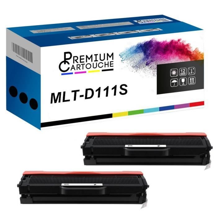 Toner MLT-D111S Noir x2 Compatible pour Samsung Xpress M 2020 Xpress M 2020 W Xpress M 2021 Xpress M 2021 W Xpress M 2022 Xpress M 2