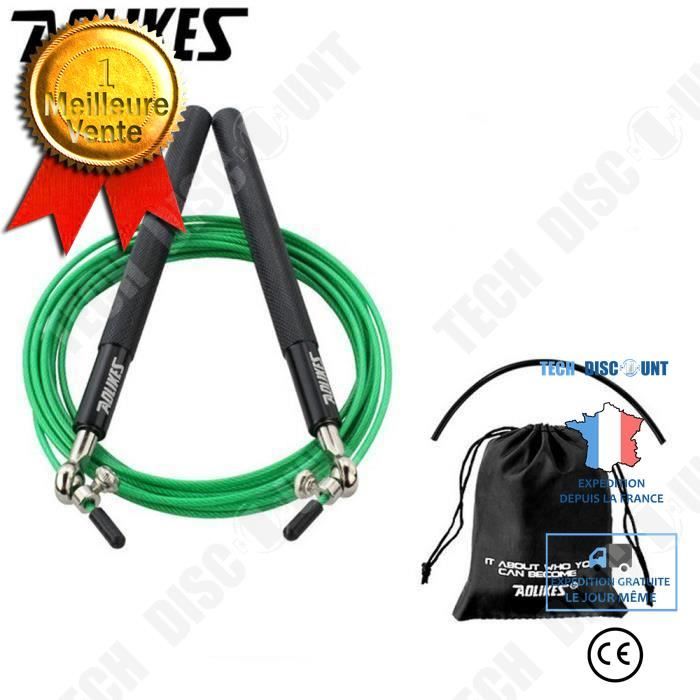 TD® Vitesse Corde à sauter en acier réglable par câble Fitness exercice Crossfit boxe entraînement accessoire sport gym