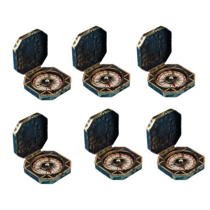 6 pièces boussole jouet réaliste Simulation Costume spécial accessoire modèle pour fête d'halloween enfants COMPASS - COMPASS