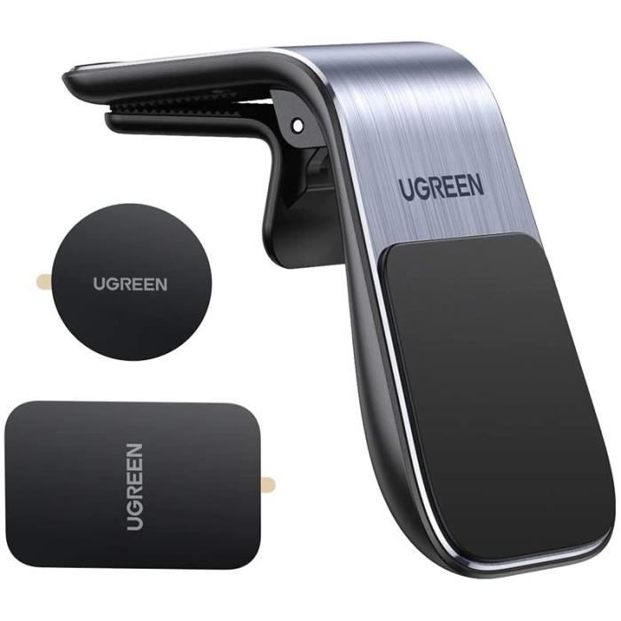 UGREEN Support Téléphone Voiture Magnétique Grille Aération Accroche Smartphone avec 5 Aimants Puissants