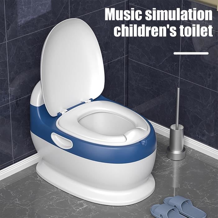 VINTEKY® Pot d'Apprentissage avec son Pippe Pot Bébé, Toilette éducatif Portable, WC pour Enfants - Bleu