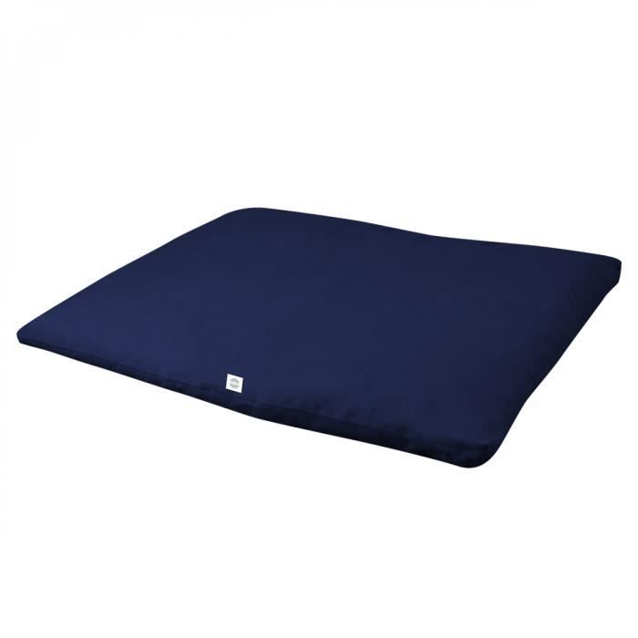 Zabuton, tapis de méditation, yoga - 70 x 90 x 4 cm - Bleu