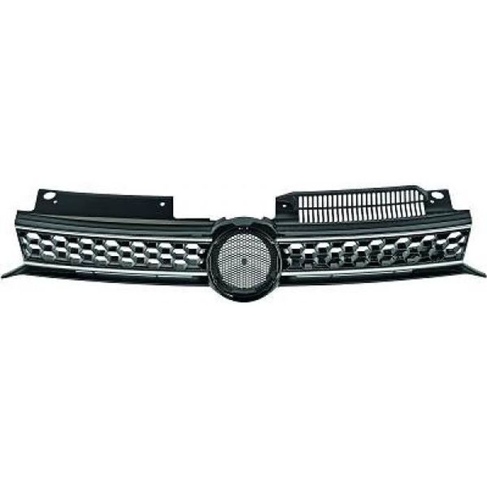 Grille de calandre argenté GTD look VOLKSWAGEN GOLF 6 de 08 à 12 - 2215841