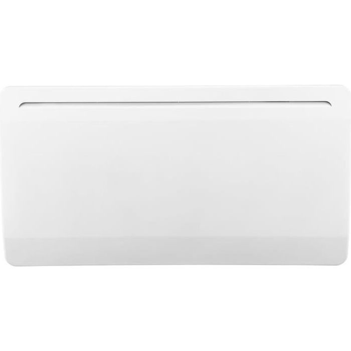 Radiateur électrique fixe 2000W à inertie céramique horizontal blanc - Système anti-salissures - Détecteur de fenêtre ouverte
