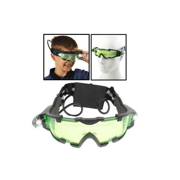 Lunettes vision nocturne éclairage LED bleu paintball protection