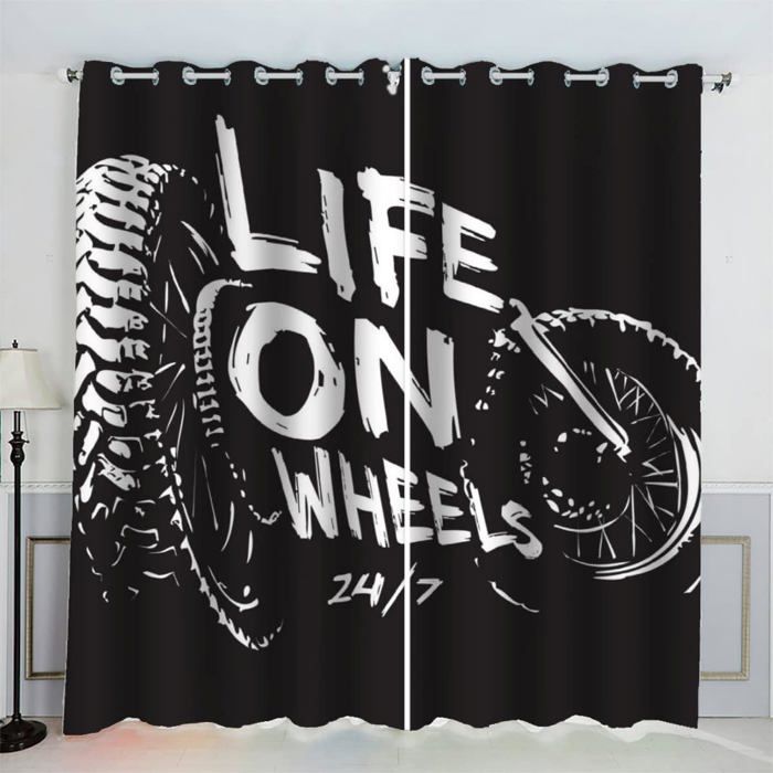 2 Rideaux Occultants Motif Cœur Noir Et Or - Dimensions 75x166 Cm - Œillets Inox - Isolant Thermique Et Phonique - Pour Chambre, Salon