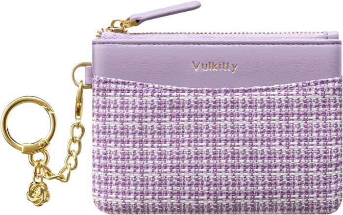 FuninCrea Lot De 2 Petits Porte-monnaie Avec 3 Poches Zippées Et Porte