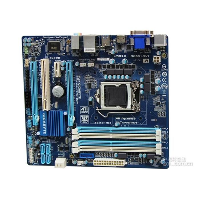 Carte mère GIGABYTE GA-H77M-D3H Intel H77 Socket LGA1155 4xDDR3 SDRAM 32GB Micro ATX - Gigabyte