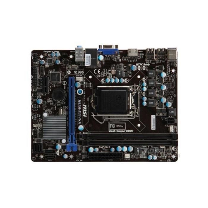 Carte mère MSI H61M-E33(G3) Intel H61 LGA 1155 2xDDR3 SDRAM 16 Go Micro ATX - Msi