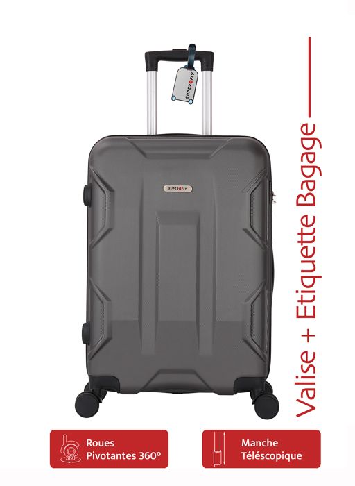 Valise Cabine Rigide En Polycarbonate + Abs Argenté Taille S, Argenté