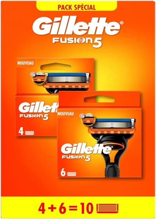 Lot De 4 Recharges De Lames Gillette Fusion 5 - Rasage Précis Et Confortable
