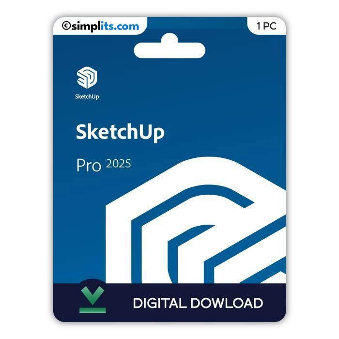 SketchUp Pro 2025 – Activation Perpétuelle – À télécharger – 1 PC – Non compatible Mac