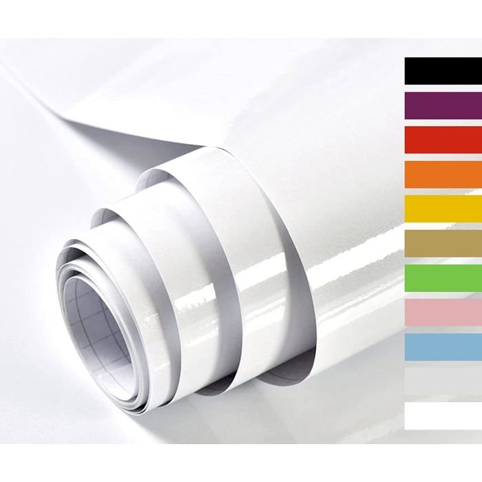 Film de décoration auto-adhésif en vinyle pour voiture, couleur satinée blanc à rouge, prix d'usine en gros