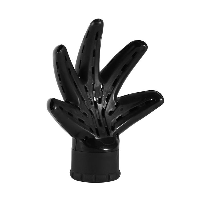 Diffuseur de séchoir à cheveux en plastique noir pour coiffage salon ...