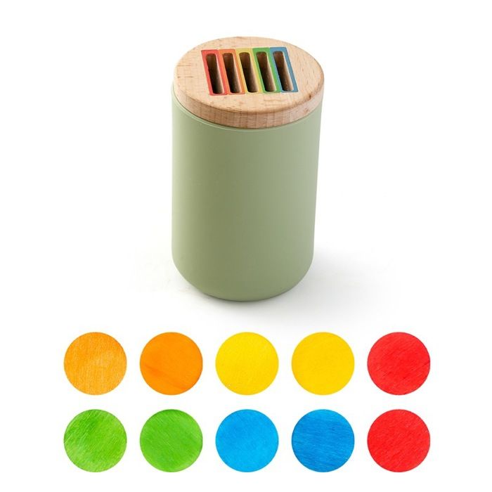 Montessori Jouet à partir de 1 2 3 4 AnsJouet en Bois Bebe 1 2 anJeux de Tri Montessoripour Fille et garçonEnfants(vert)