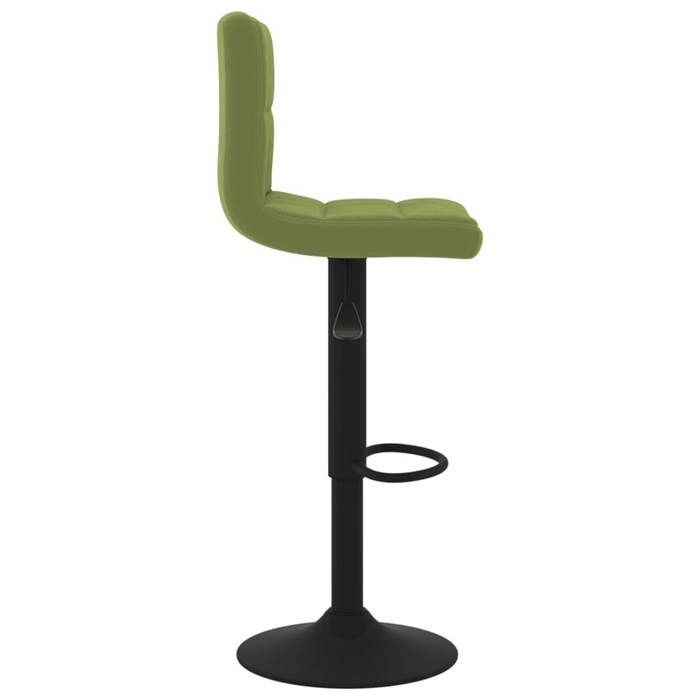 TOP 2026 Tabourets de bar lot de 2 - Meuble de bar - pour 2 personnes - vert clair velours - 40x47x(90-111) cm TT475