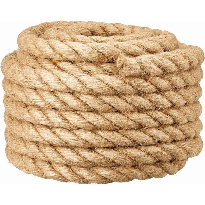 Corde de barrière 20mm pour Main Courante descalier/Garde-Corps de Balcon 20mm*10m Beige