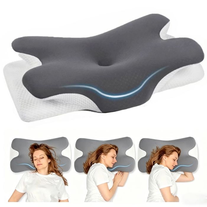 Oreiller Ergonomique Cervical - Oreiller Memoire Forme - Soutien Cervical