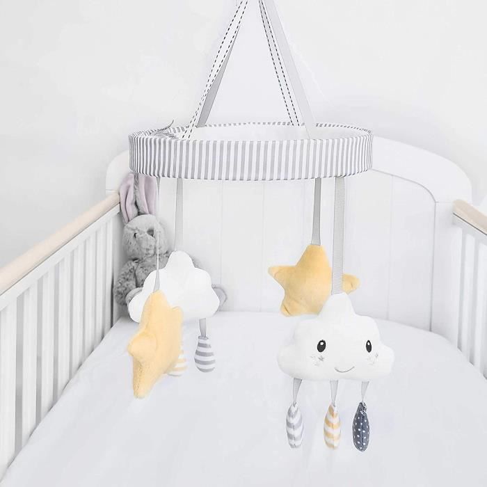Nuby Mobile Musical Pour Bebe Avec Nuage Et Etoiles A121 Cdiscount Puericulture Eveil Bebe