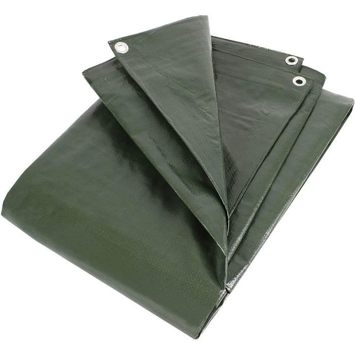 Bâche De Protection Bois 1,5x50 M - PVC 610 G/m², Résistante Aux UV 10 Ans - Pour Couverture Extérieure Longue Durée
