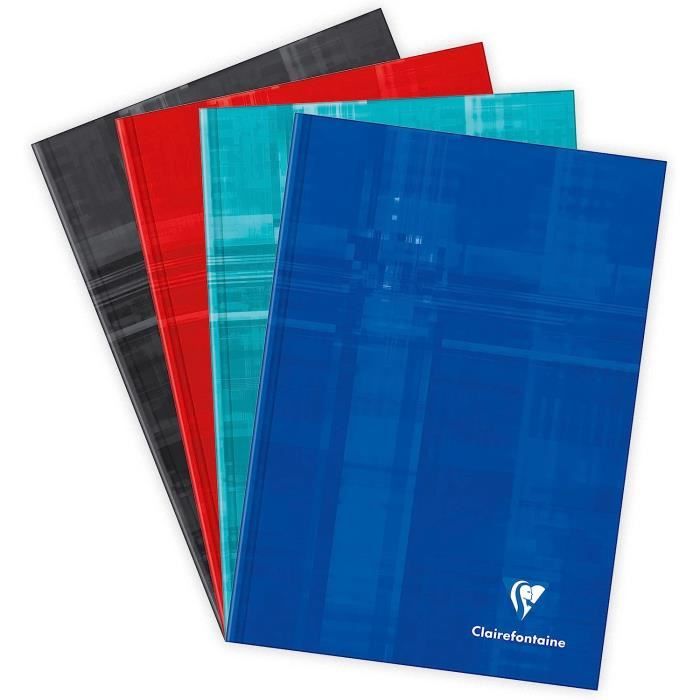 Cahier Musique Clairefontaine A5 - 16 Pages Portées - Papier Velin 90g - Turquoise - Fabriqué En France
