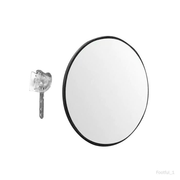 Miroir convexe miroir de stationnement sécurité de bureau miroir d'angle  mort allée route miroir de 45cm intérieur noir - Cdiscount Auto