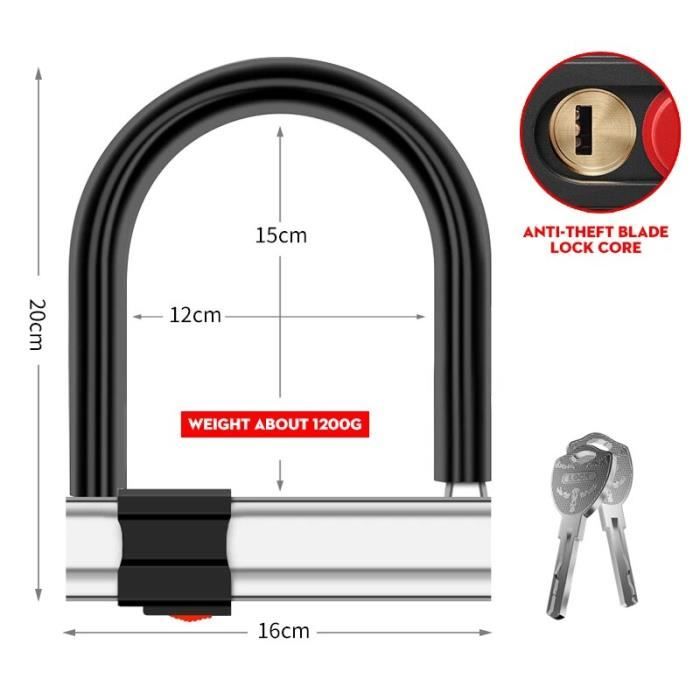 Chaînes Antivol Vélo Cadenas Verrouillage - Cadenas Combinaison à Trois