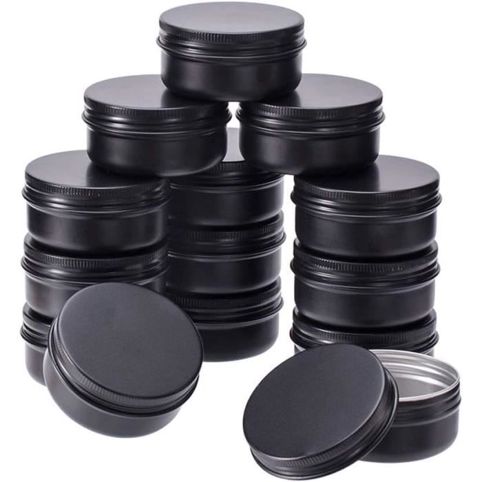 20 Pots de 50 ML en Aluminium, boîtes de Conserve Rondes en Aluminium ...