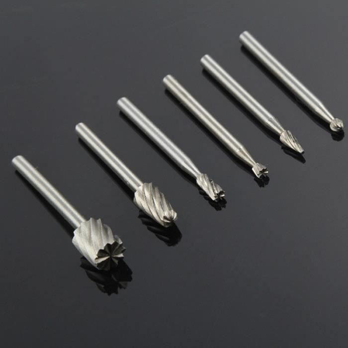 Set 10pcs en acier Tungstène Carbure de meules pour outil rotatif perceuse diamant Burr
