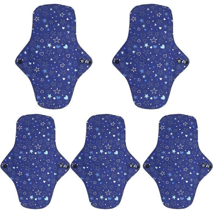 Tampon hygiénique, tampon menstruel réutilisé imperméable imprimé