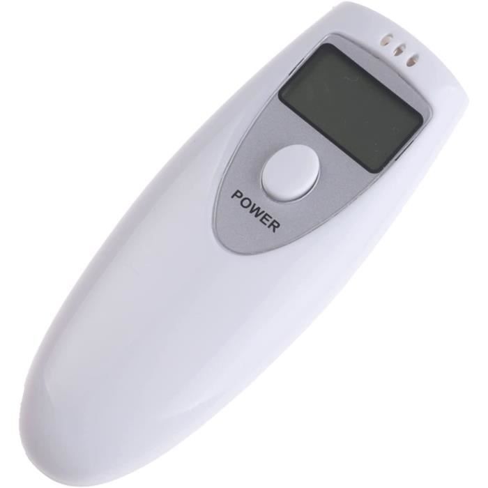 PTUI Alcootest Portable Rechargeable Certifié | Testeur D'Alcool Avec 5 Embouts | Écran LCD Précision Professionnelle