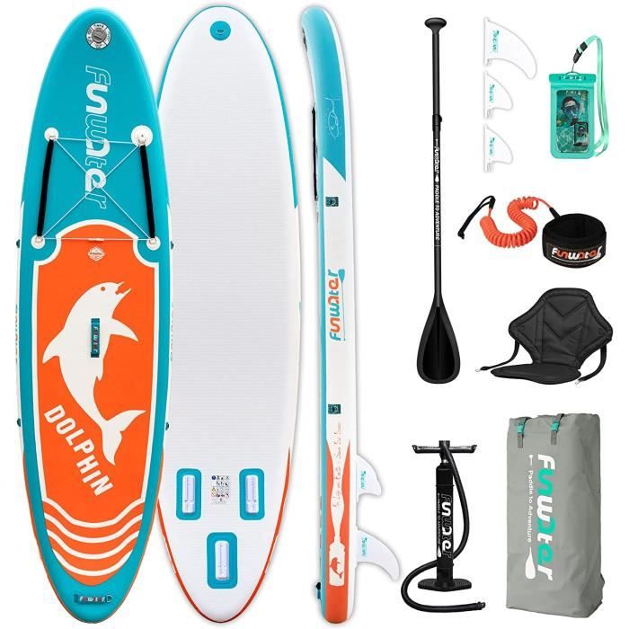 Aufblasbarer SUP Board Stand Komplett Zubehör Set Doppelt Stabil
