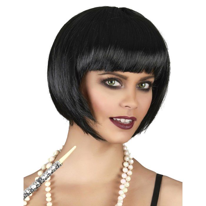 Perruque Courte noire femme Marque 173614 Int rieur Adulte