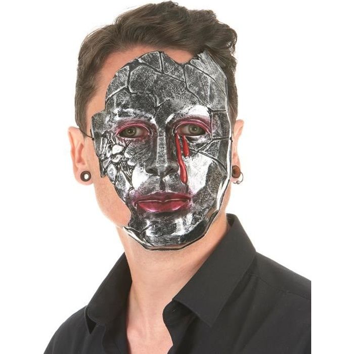 Masque homme métallique adulte (en plastique) - Cdiscount Jeux - Jouets