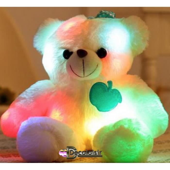ours lumineux peluche