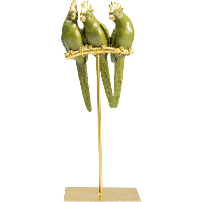 Statue De Perroquet Double Sur Anneau De Fer,Statues Et Sculptures D
