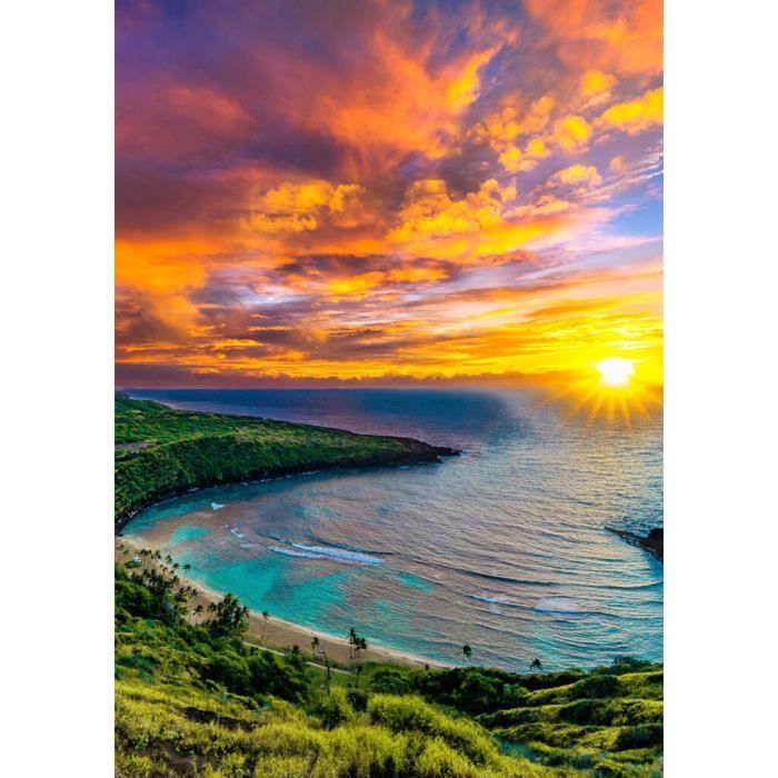 Peinture Diamant 5d Coucher De Soleil Amour Plage Bricolage Rond Plein Diamant Kit De Broderie Paysage Decoration De La 0f33bab Cdiscount Maison