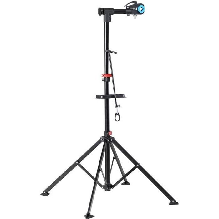 Pied d atelier pour velo telescopique et ajustable en hauteur Bc elec 108310 Capacite de charge 30kg