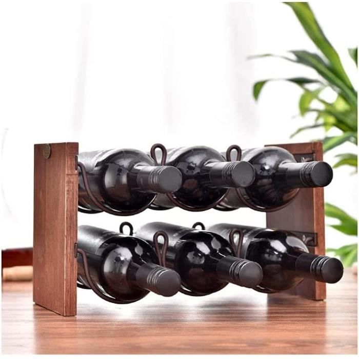 Casier À Vin De Comptoir, Porte-Bouteille En Bois, Casier À Vin