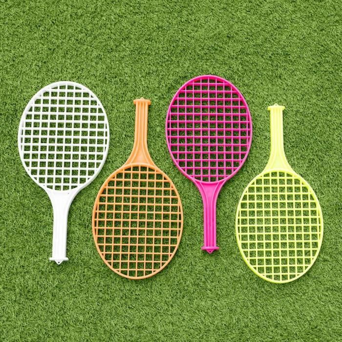 Raquette de Tennis Enfant - Raquettes de Tennis Plastique pour Les Enfants  - Pack de 4 Raquettes de Tennis pour Le Jardin - Set A424 - Cdiscount Sport