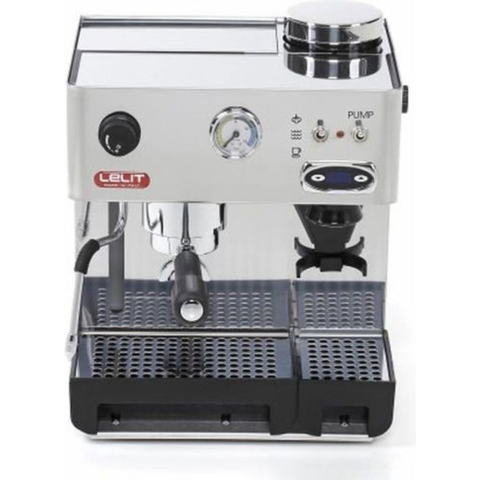 Machine à expresso Lelit PL042TEMD - Broyeur intégré - 27 L - 1200 W - Acier inoxydable - Lelit