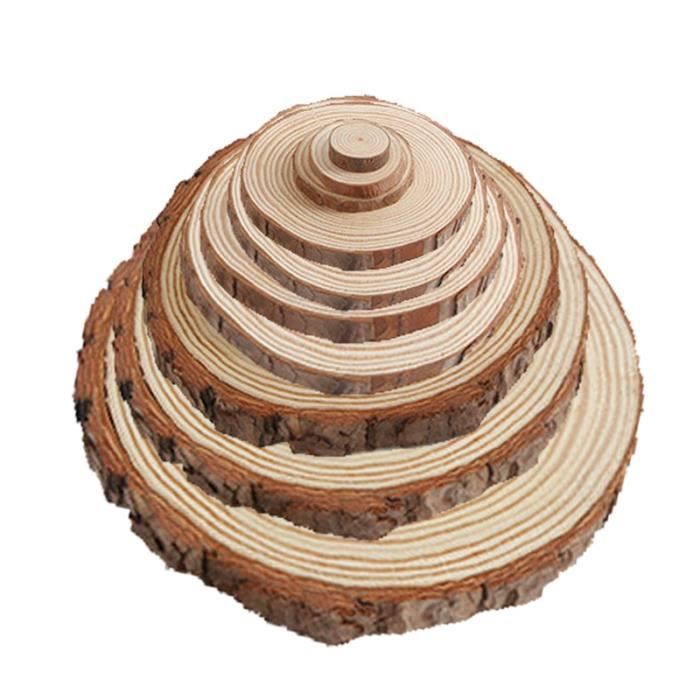 DELORIGIN 50 Pièce De Cercles Artisanaux En Bois De Hêtre Inachevé De