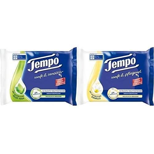 Tempo Lingettes humides sanft & pure sans parfum 42 pièces