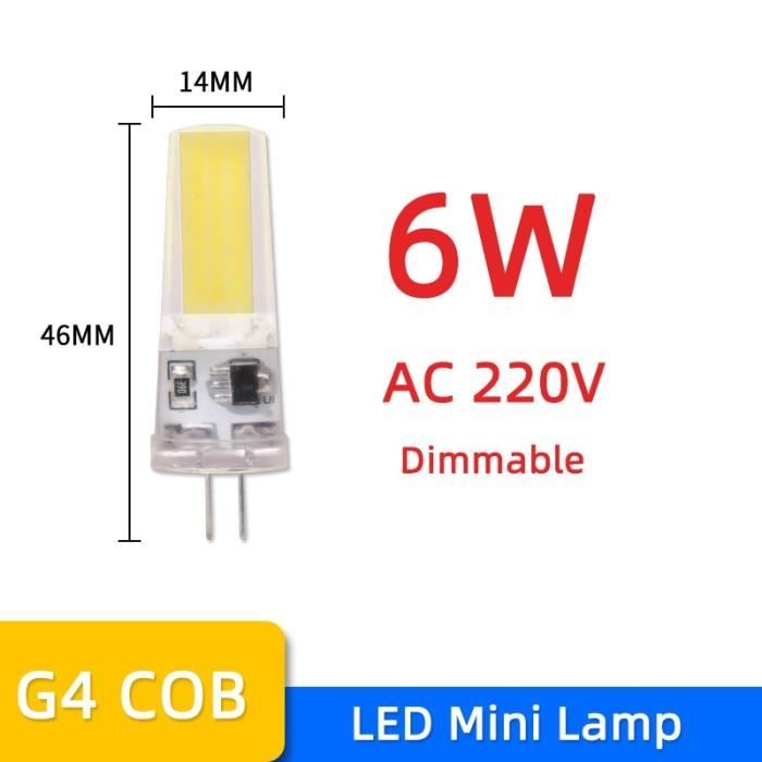 5pcs LED Ampoule - G4 AC 220V 6W - G4 AC 220V 6Wampoule G4 G9