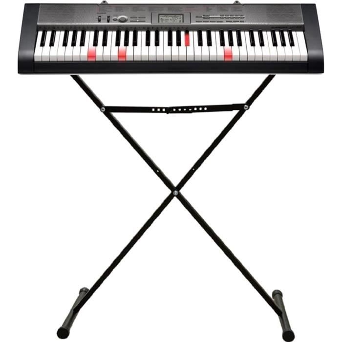 Casio LK-160 Clavier Touches Lumineuses + Alimentation, Stand X & Casque  Sony
